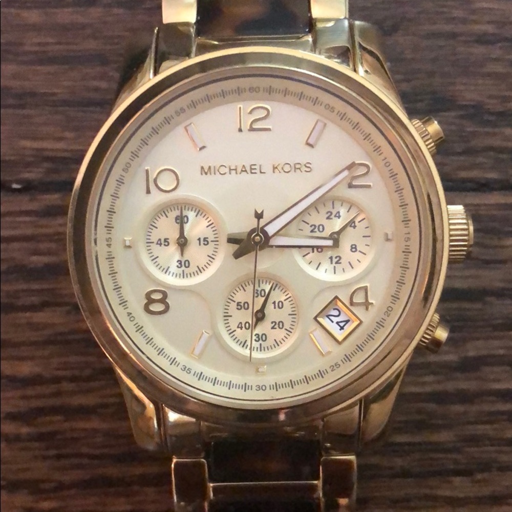 Gold & Tortoise Micheal Kors Women’s Watch
